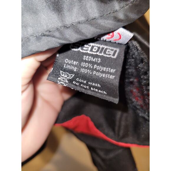 SEDICI Mesh Motorcycle Jacket With Liner Black Red White L2 Protection Medium - Picture 8 of 12